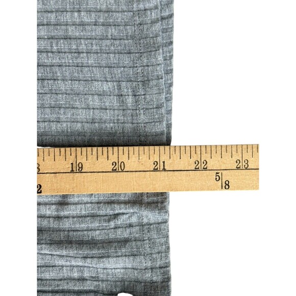 LNA Gray Sleeveless Ribbed Knit Tank Top Women's  Small Turtle High Neck Choker - Picture 10 of 13